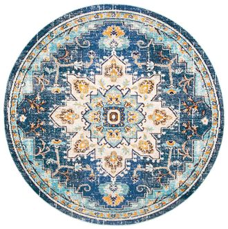 Safavieh Alfombra transicional de polipropileno azul, 201 cm