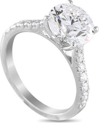 Luxury Bazaar 14K White Gold 3.37ct Lab-Grown Diamond Ring MF26-041725