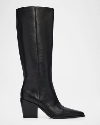 Rag & Bone 75mm Newbury Leather Knee-High Boots