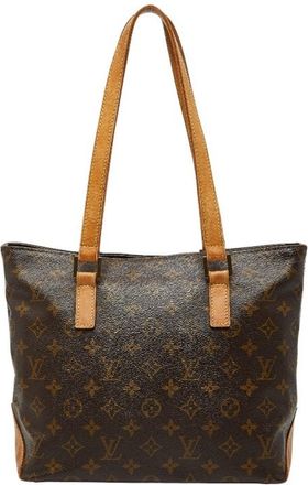 Louis Vuitton Brown Pvc Leather Shoulder Bag Tote Bag (Pre-Owned)