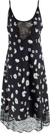 Paco Rabanne Lace Panel Daisy Print Cami Dress Size L