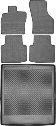 OEM Juego De Alfombrillas De Goma Para Coche Y Maletero Para Skoda Superb Iii Sed&aacute;n/kombi A Partir De 2020