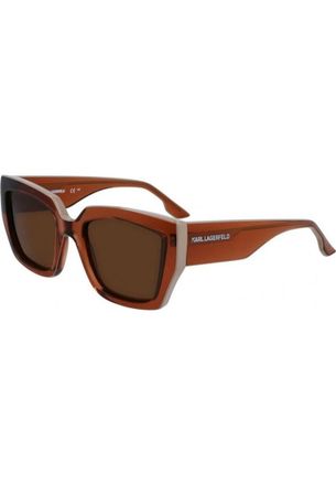 Karl Lagerfeld Womens KL6143S 53 246 Sunglasses - Brown - One Size