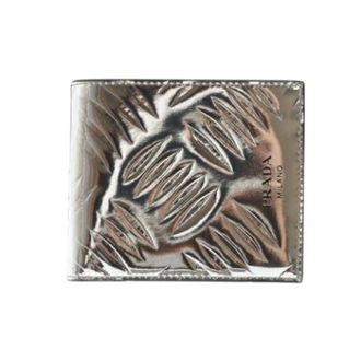 Prada Pre-owned Wallets, male, Gray, Size: ONE SIZE Pre-owned Bi-fold Wallet