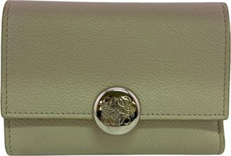 Loewe Beige Leather Wallet (Tri-Fold) (Pre-Owned)