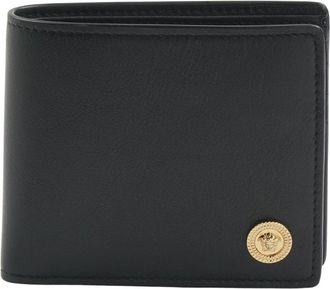 Versace Medusa Biggie Leren Portemonnee - Heren - Portefeuilles - Zwart - ONE Size - Leer - Accessoires