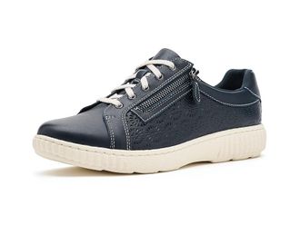 Clarks Caroline Rio Womens Shoes Navy Leather : 6.5 B - Medium