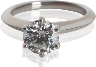 Tiffany & Co. Pre-Owned Tiffany & Co. 1.28 ct Round Brilliant Diamond Engagement Ring
