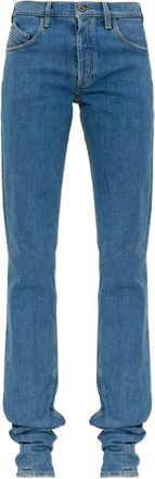 The Attico Jeans met logopatch - Blauw