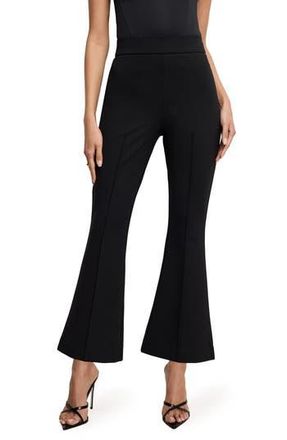 Good American Soft Stretch Kick Flare Ponte Pants in Black001 at Nordstrom Rack, Size X-Small
