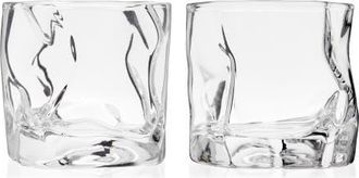 Viski Crystal Molten Tumblers Set of 2 in Clear at Nordstrom
