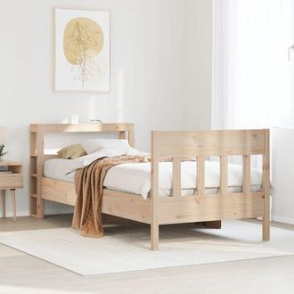 vidaXL Vidaxl - Estructura De Cama Sin Colch&oacute;n Madera Maciza De Pino 90x200 Cm