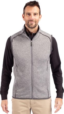 Cutter & Buck Mainsail Sweater-Knit Mens Full Zip Vest