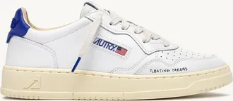 Autry SNEAKERS MEDALIST LOW IN PELLE BIANCA E BEAUCOUP BLUE