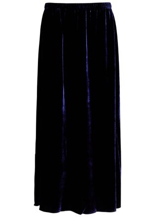Eileen Fisher Eileen Fisher Velvet Maxi Skirt - Dark Blue - L (UK 18-20 / XL)