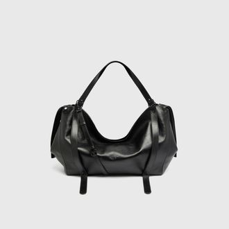 Diesel D-One-Duffle bag in leather - Travel Bags - Unisex - Black