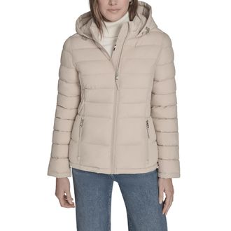 Tommy Hilfiger Womens Every Day Lightweight Packable Coat, Chino, M