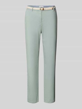 Christian Berg Chino mit G&uuml;rtel und Ges&auml;&szlig;taschen in Mint, Gr&ouml;&szlig;e 34