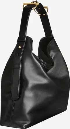 Gucci Womens Large Leather Shopping Bag Black Shoulder