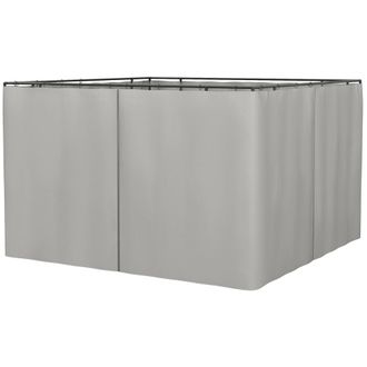 OUTSUNNY Laterales para carpa 302x205 cm gris claro