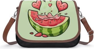 Generic Watermelon Slice Melon Fruit Crossbody Bags for Women Shoulder Messenger Bag Purse Handbags