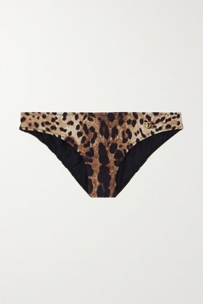 Dolce & Gabbana Slip Bikini Con Stampa Leopardata - Stampa animalier