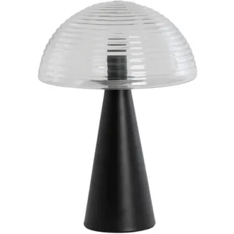 Light & Living Light&living - lampada da tavolo - Mueda - nero - vetro metallo