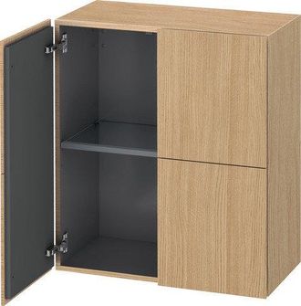 Duravit Armario Semi Alto Duravit L-cube, Anchura 700mm, Profundidad 363mm, 2 Puertas, Color: Decoraci&oacute;n Roble Europeo - Lc117705252