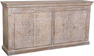 Wanderlust Deco Aparador de madera blanco 180x40x90
