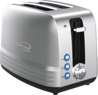 Brentwood Select Extra Wide 2 Slot Stainless Steel Toaster
