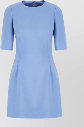 Dolce & Gabbana wool dress with round neckline and seam detailing