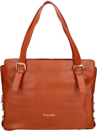 Braccialini Cesena Schoudertas - Dames - Tassen - Bruin - Maat: ONE Size Leer