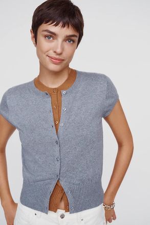 Maeve Coco Short-Sleeve Cardigan