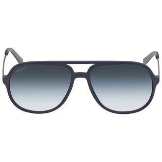 Ferragamo Salvatore Ferragamo Blue Gradient Navigator Mens Sunglasses SF999S 414 60