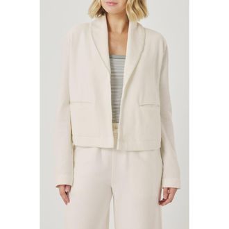 Splendid Greta Terry Blazer in Shell White at Nordstrom, Size X-Small