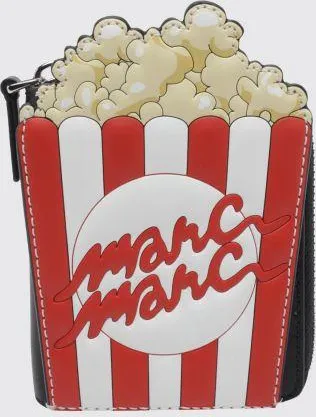 Marc Jacobs Portafoglio in pelle con stampa grafica e chiusura a zip