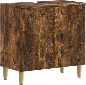 vidaXL Mueble De Lavabo Para Ba&ntilde;o Delft Roble Ahumado Vidaxl