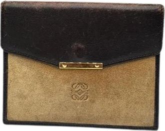 Loewe Pre-owned Vintage Kaarthouder - Dames - Vintage Accessoires - Bruin - ONE Size - Leer - Vintage