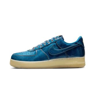 Nike Fitness, Heren, Blauw, 42 EU, Denim, Air Force 1 Low Patent Denim