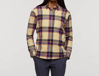 Cotopaxi Womens Quedo Flannel Shirt In Grain Plaid