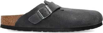 Birkenstock Boston Charcoal, Suede Leather