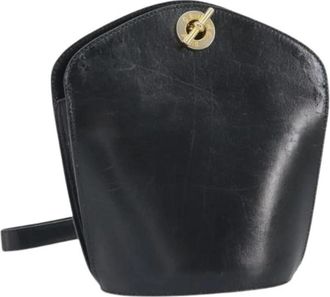 Celine Pre-owned Vintage Schoudertas - Dames - Vintage Clutch - Zwart - ONE Size - Leer - Vintage