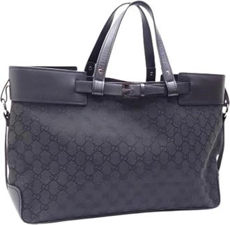 Gucci Pre-owned Tote Bags, female, Black, Size: ONE SIZE Pre-owned Vintage Tote Bag