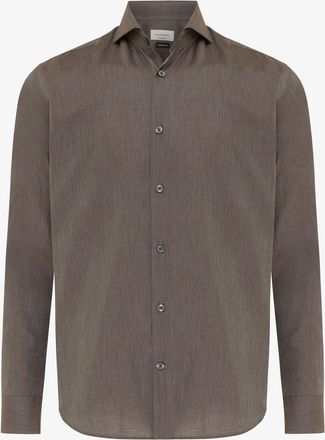 Gentiluomo Overhemd fashion-fit | Donkerbruin