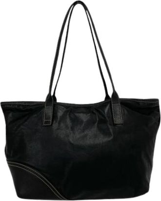 Gucci Pre-owned Vintage Schoudertote - Dames - Vintage Shopper - Zwart - ONE Size - Leer - Vintage
