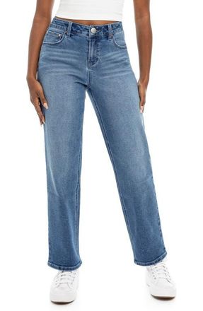 1822 Denim High Waist Straight Leg Jeans in Benny at Nordstrom, Size 24