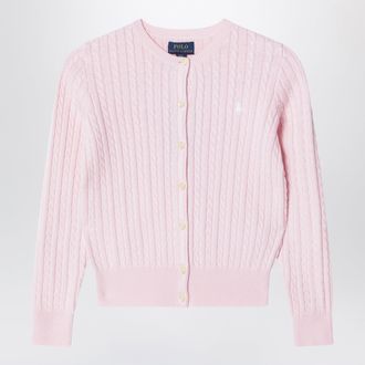 Polo Ralph Lauren Pink fine cable-knit cotton cardigan