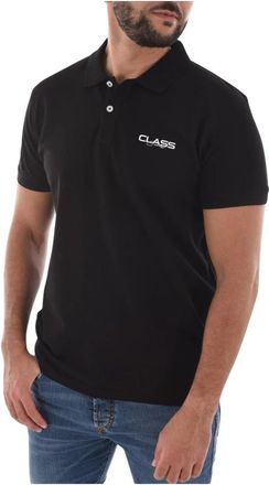 Cavalli Zwarte Katoenen Polo Shirt Korte Mouw - Heren - Polos - Zwart - M - Katoen - Tops