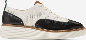Cole Haan Womens &Oslash;riginal Grand Platform Wingtip Oxford Shoes - Black Size 5.5