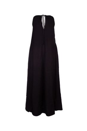 Toteme Womens Satin Dress Black Viscose